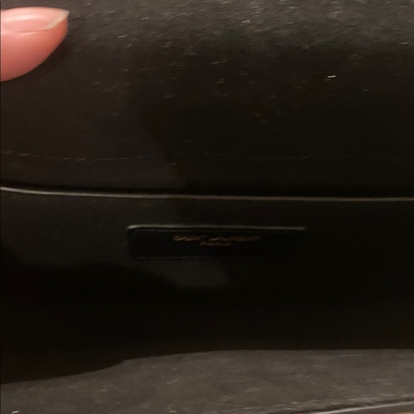 Yves Saint Laurent Black and Gold Clutch - Picture 4 of 12